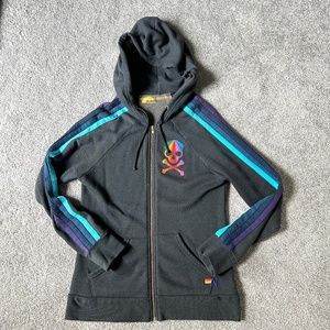 Aviator Nation x SoulCycle Rainbow Skull Hoodie